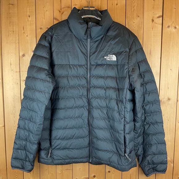 The North Face Men's 550 Down Puffer Jacket w/o Hood, Gray - Size L - Picture 1 of 7